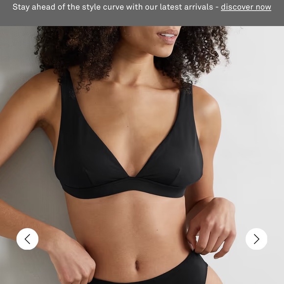 Good American Women Perfect Bikini Triangle - Leopard & Black Bottoms -New W/Tag - Picture 12 of 13